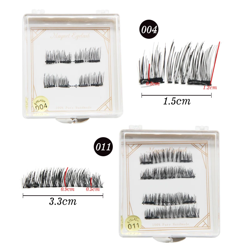 Магнитный ресниц Накладные ресницы 2 магниты поддельные норки Lashes естественно