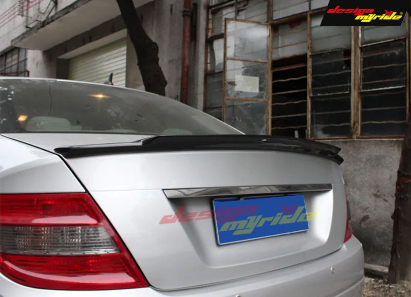 Для Mercedes C Class 4 Door W204 C204 S204 спойлер из углеродного волокна заднего крыла