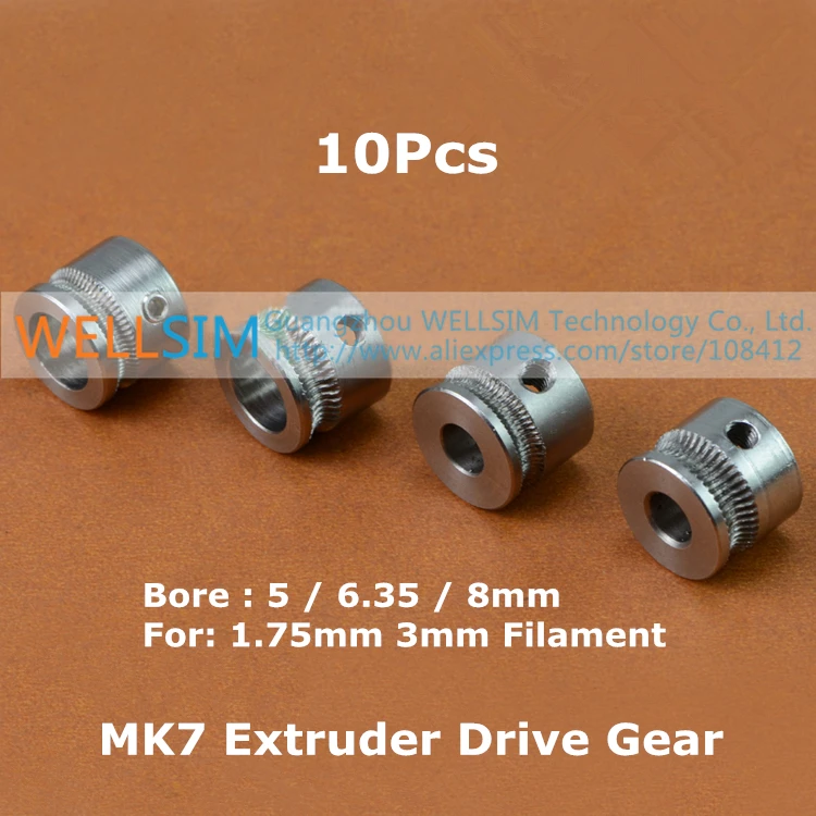 3d Printer MK7 Extruder for 1.75 mm filament Rep Rap Mendel