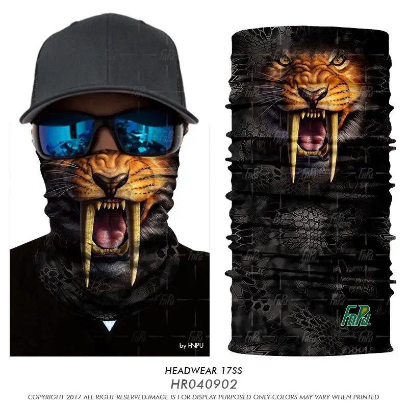 Multifunctional Headwear Wolf Headband Fashion Headscarf