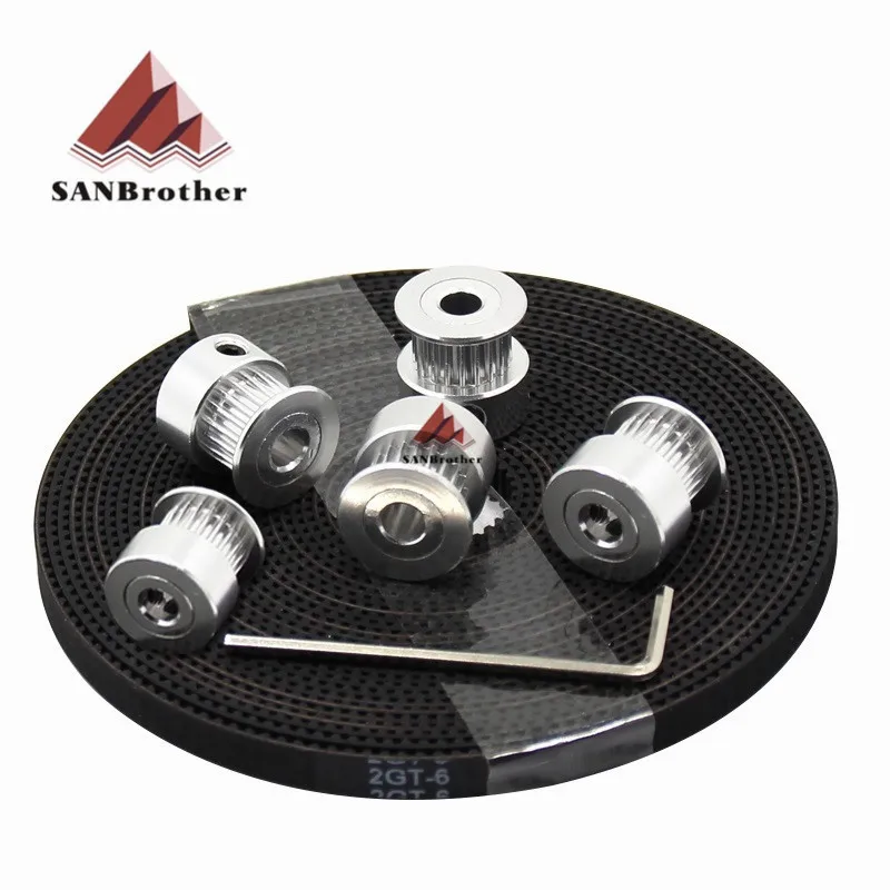 gt2 belt 20 Teeth Pulley GT2-6mm open timing width 6mm GT2 for 3D printer wholesale PU Steel Core Belt | Компьютеры и офис