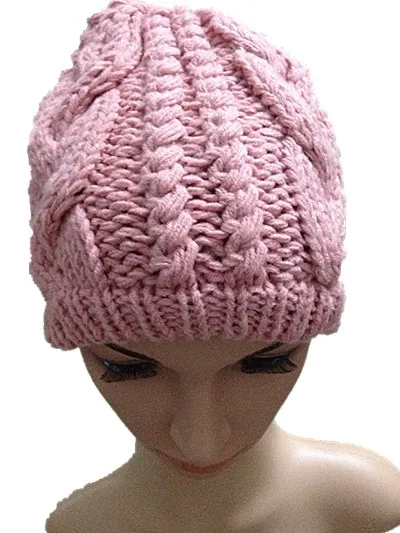 Bomhcs Для женщин на осень-зиму модная теплая шерсть 100% ручной работы вязаный берет зимняя шапка вязаные шапки Шапки