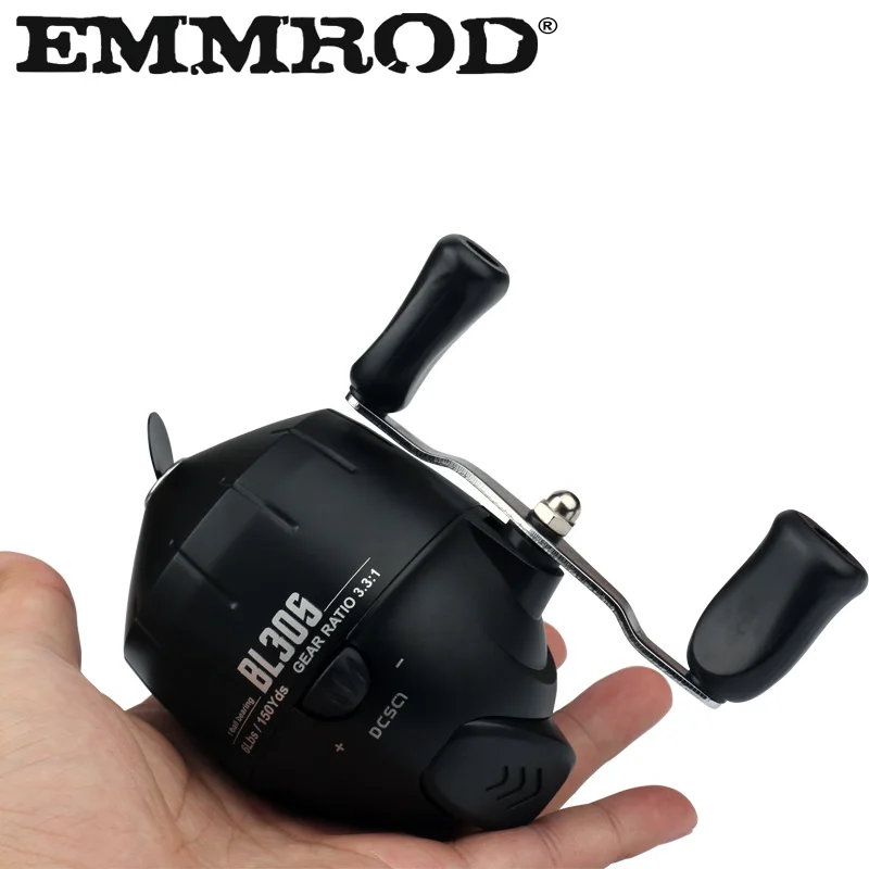 Black Spin Bow Crossbow Casting Spinning Reel Inner Line shooting Fish Wheel Closed Fishing Reel