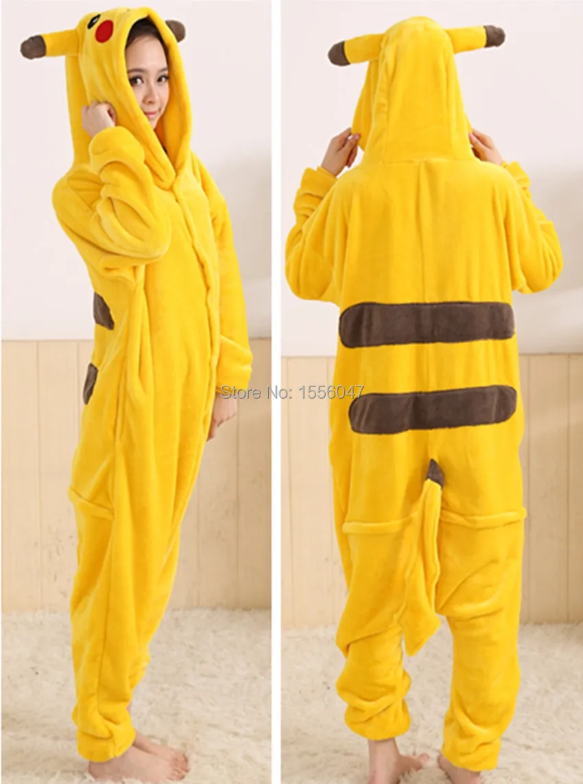 Winter Pijamas Animal Pajamas One Couples Unisex Yellow Pikachu Primark Pajamas | lupon.gov.ph