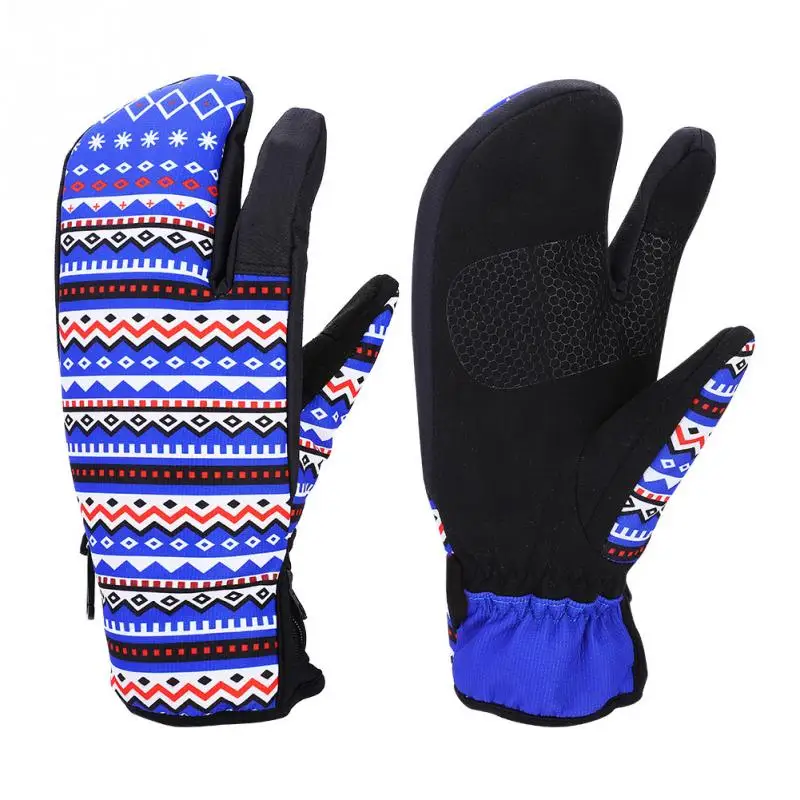 1 Pair Women Ski Gloves Winter Thermal Warm Snowboard Snow Gloves