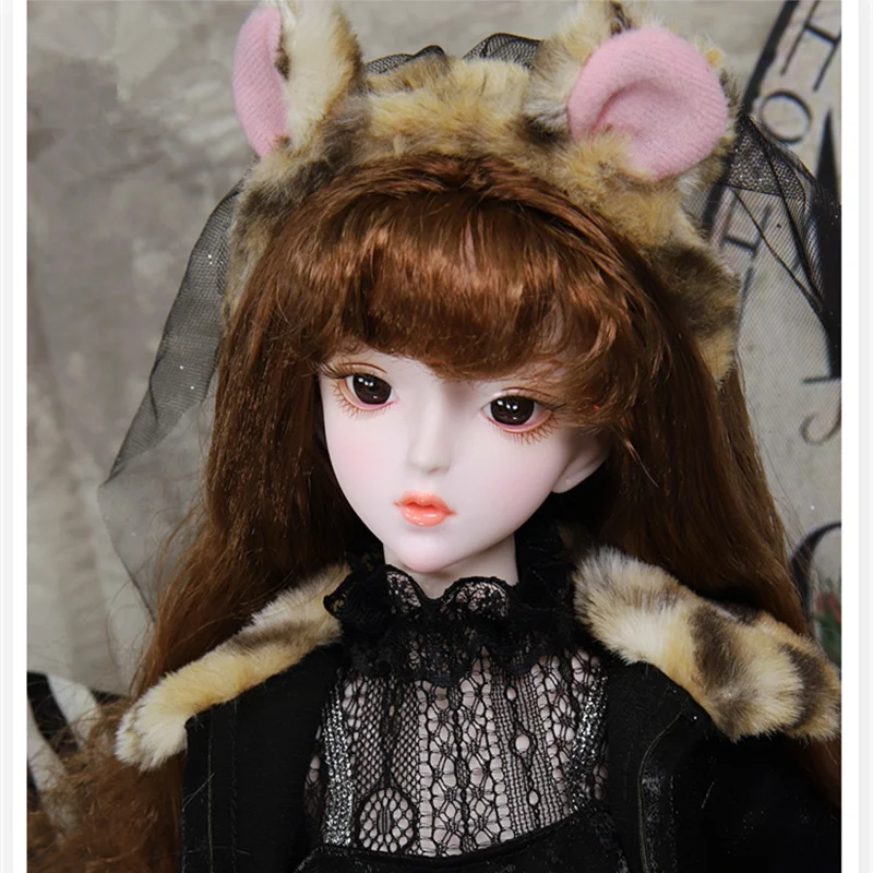 1/3 BJD кукла шарнир тела белая кожа Янтарный с макияжем включает в себя наряд обувь