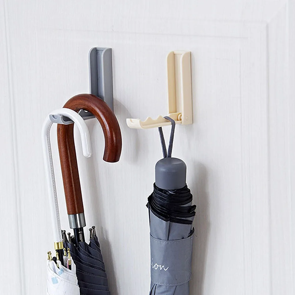 Складной подвесной крючок для ванной комнаты, кухни, самоклеющиеся принадлежности, аксессуары, дверной крючок-вешалка