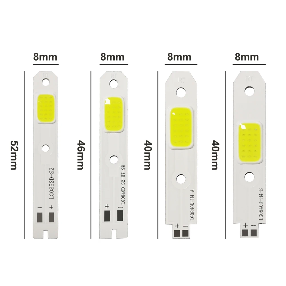 10 шт. H1 H3 H4 H7 H11 H13 COB светодиодный чип для S2 автомобилей головной светильник лампы 9005 9006 880 9004 9007 светодиодный светильник источник света авто фары лампы