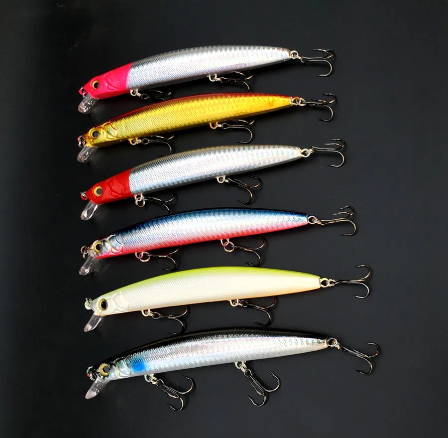 Oversize Lure Minnow Sea Fishing Tackle Artificial Hard Bait Hook 14cm28g Laser Lures