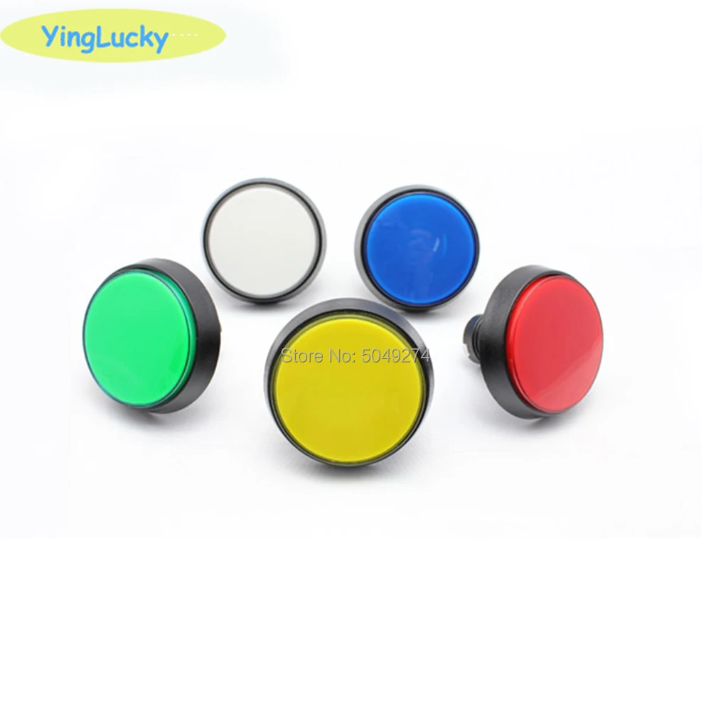 

Hot selling 1 x Arcade Button 60MM LED Light Lamp Big Round Arcade Video Game Player Push Button Switch Arcade Game Machine