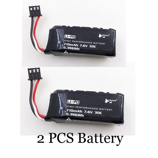 Batterie LiPo 2S 7.6 V 710 mAh pour Drone Racer Hubsan H122D