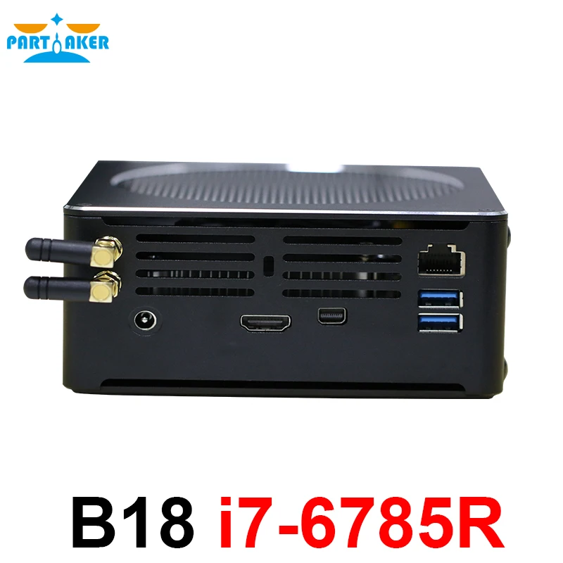 

Partaker Mini PC Windows 10 Linux Computer With Intel Core i7 6785R Mini DP HDMI Gigabit Ethernet USB3.0
