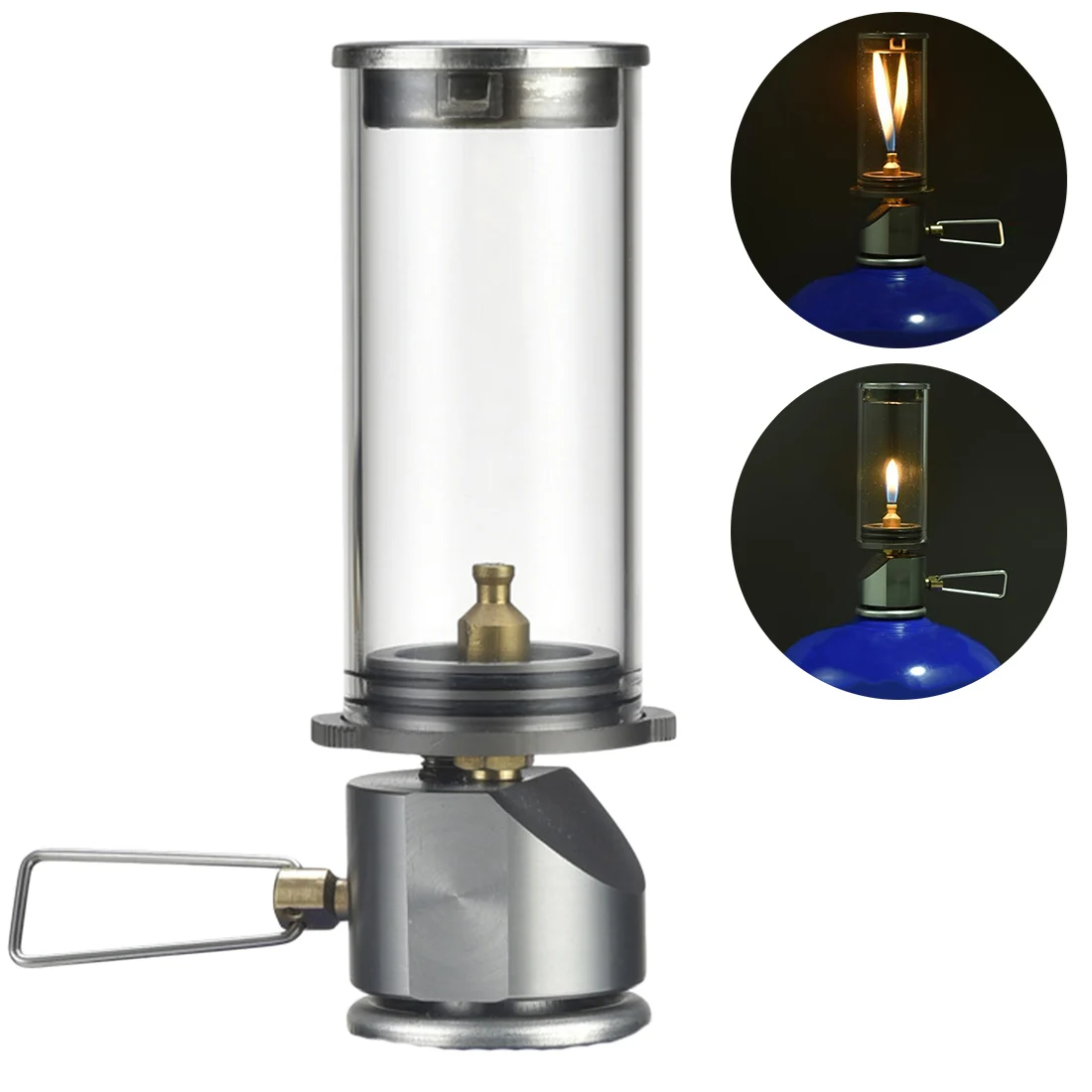 Acampamento ao ar Lâmpada de Acampamento Lâmpadas e Lanternas Novo Livre Mini Portátil Butano Gás Iluminação Tenda Luz 5 Fogões ao ar livre