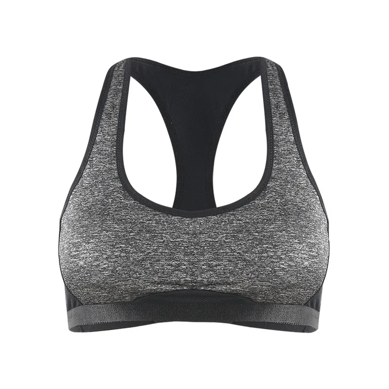 

Women Seamless Wire Free Bra 3/4 Cup contrast color patchwork Gray Sexy Bralettes Back Plunge Underwears S-2XL