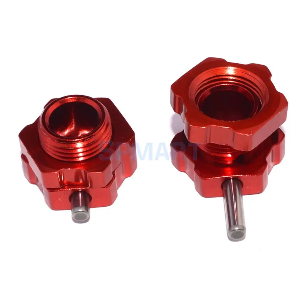 1 Set Aluminum 17mm Wheel Hex Hub Drive Adapter for 1/8 HPI HSP RC Car