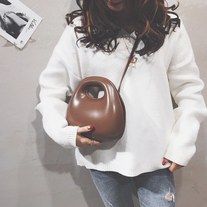 

Personality Round Shell Bags for Women Handbags PU Leather Shoulder Crossbody Bags Lady Girls Casual Small Bag Bolsa Feminina