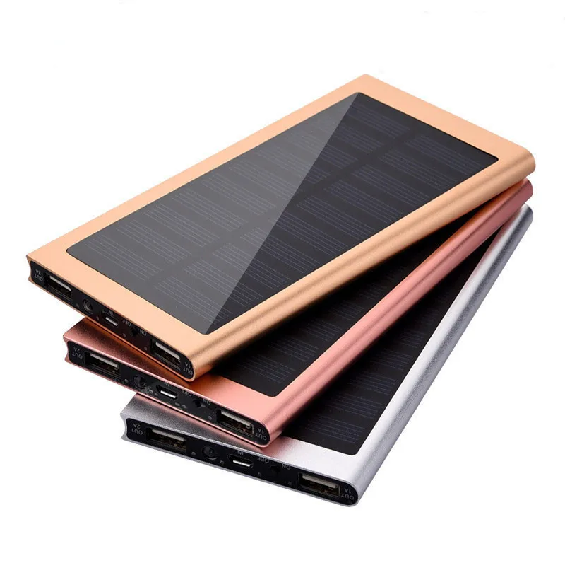 bilder für 10000 mah ultradünne matal solar energienbank externe batterie dual usb ladegerät für iphone ipad tablet bilder für 10000 mah ultradünne matal solar energienbank externe batterie dual usb ladegerät für iphone ipad tablet