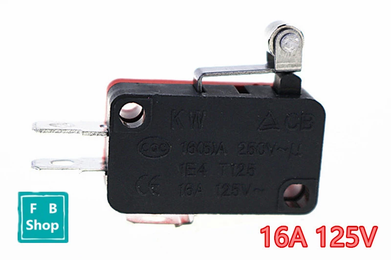 10 個 16a 250vacローラーロングレバー瞬時マイクロスイッチ 1nonc 3 ピンマイクロリミットスイッチタクトプッシュボタンスイッチr B Switches Aliexpress