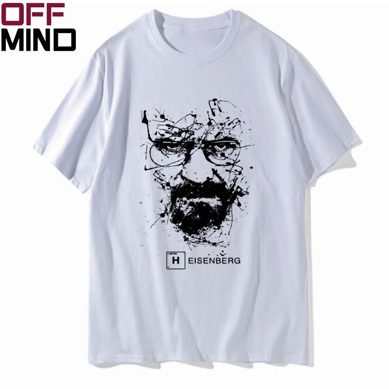 OFF MIND, Мужская футболка из чистого хлопка с коротким рукавом и надписью «breaking bad», повседневная Летняя мужская футболка heisenberg, крутая футболка, Мужская футболка R0111