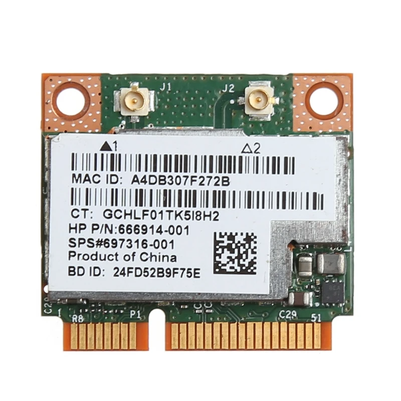 802.11a/b/g/n 300 м WiFi Bluetooth 4,0 беспроводной карта pci-e для BCM943228HMB hp SPS 718451-001 Dual Band 2,4 + 5 г
