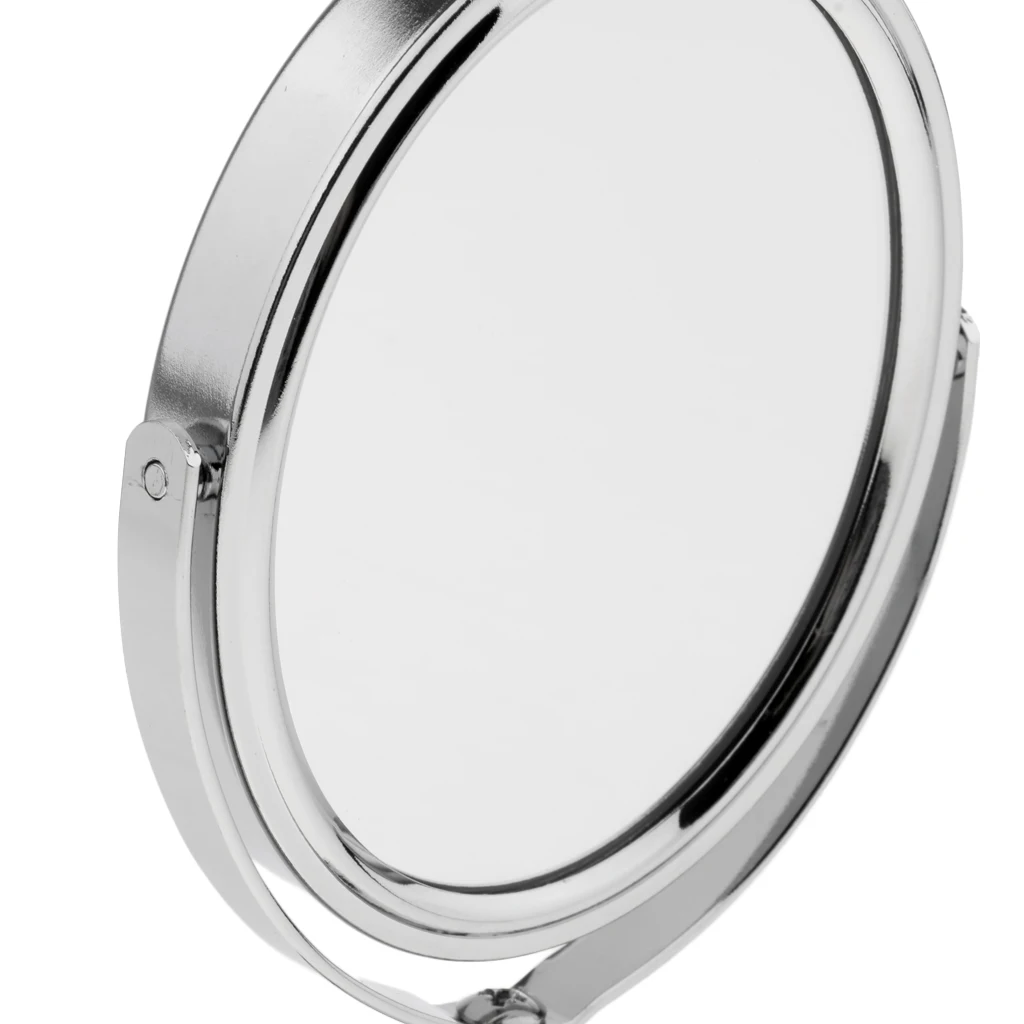 3in Mini Dual Side Normal Magnifying Oval Stand Makeup Table Mirror Desktop revolving Round / Oval double sided mirror