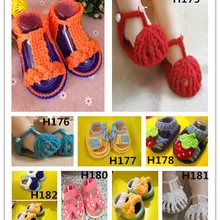 2013 девушки цветка вязания крючком маленьких Обувь для маленьких девочек крючком вязать цветок Сандалии для девочек детской обуви