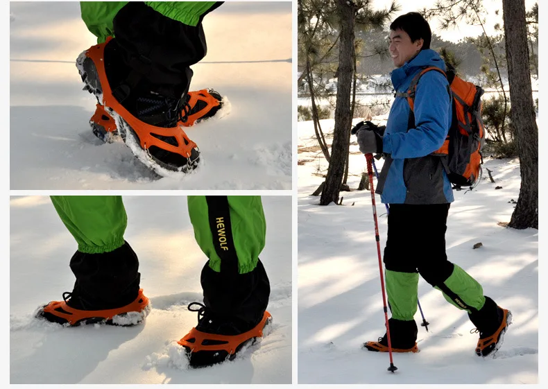 Garras antiderrapantes crampons de gelo 8 dentes
