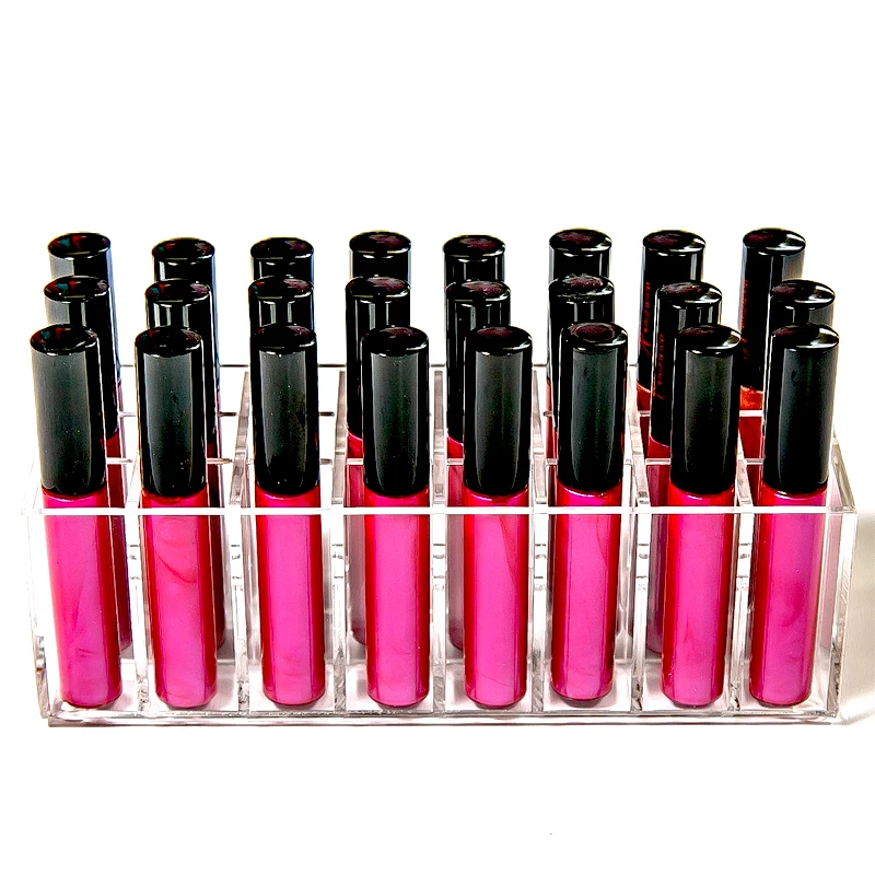 Acrylic-Lip-Gloss-Holder-24-Slots-Lipstick-Box-Display-Stand-Sundry-Storage-Box-Cosmetic-Makeup-Organizer