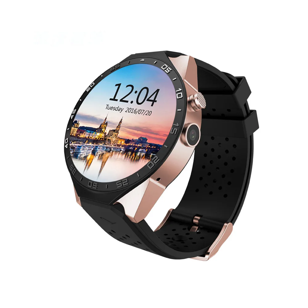 KW88 Bluetooth 4,0 Смарт-часы Android 5,1 MTK6580 Wifi умные часы, 3g GPS часы телефон с 2.0MP Камера PK GT08 K88H DZ09