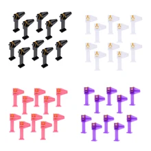 10 шт. пластиковый зажим для придания формы кусачки для ногтей реформирующий инструмент для ногтей с кривой с эластичной лентой