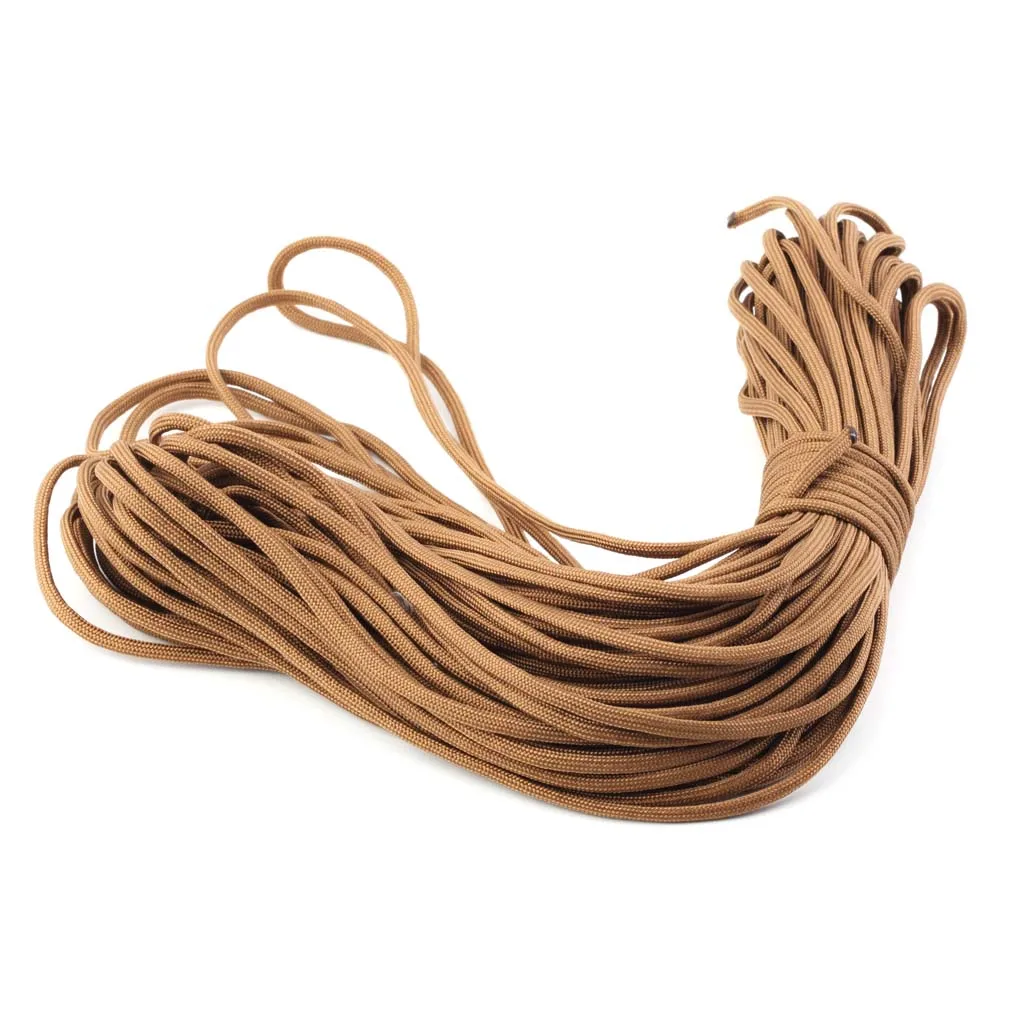 عالية الجودة ذئب البني جديد Paracord في 7 حبلا Core100FT مل المواصفات النوع الثالث 550 Paracord المظلة الحبل الحبل حبل