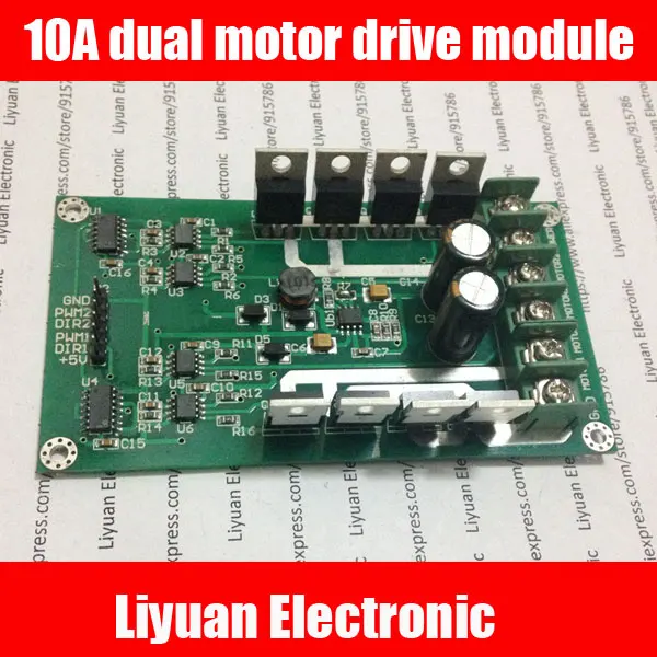 10a Dual Motor Drive Module High Power H Bridge Dc Motor Driver Board