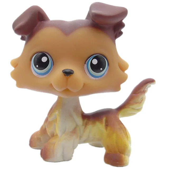 ORIGINAL Littlest Pet Shop Collie DOG 58 Variant PAWS DOWNin Action