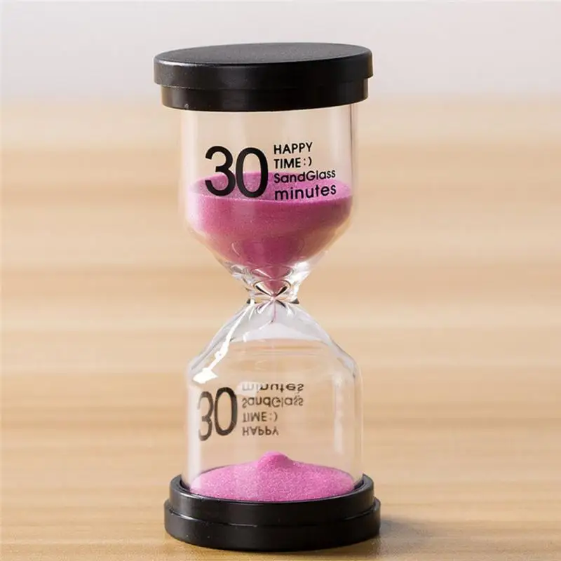 5/10/15/30 Minutes Hourglass Sand Timer Color Glass Sandglass Sand Clock Children Kids Gift Home Decoration