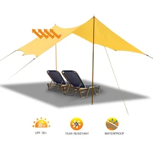 11,5*10 футов легкий тент водонепроницаемый походный коврик дождь муха гамак брезент крышка солнцезащитный тент навес для наружного путешествия пляж