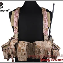 Emerson Шестерни LBT 1961A-R Грудь Рог тактический жилет боевое снаряжение для страйкбола США нейлоновой кордуры и AOR1 EM2977B