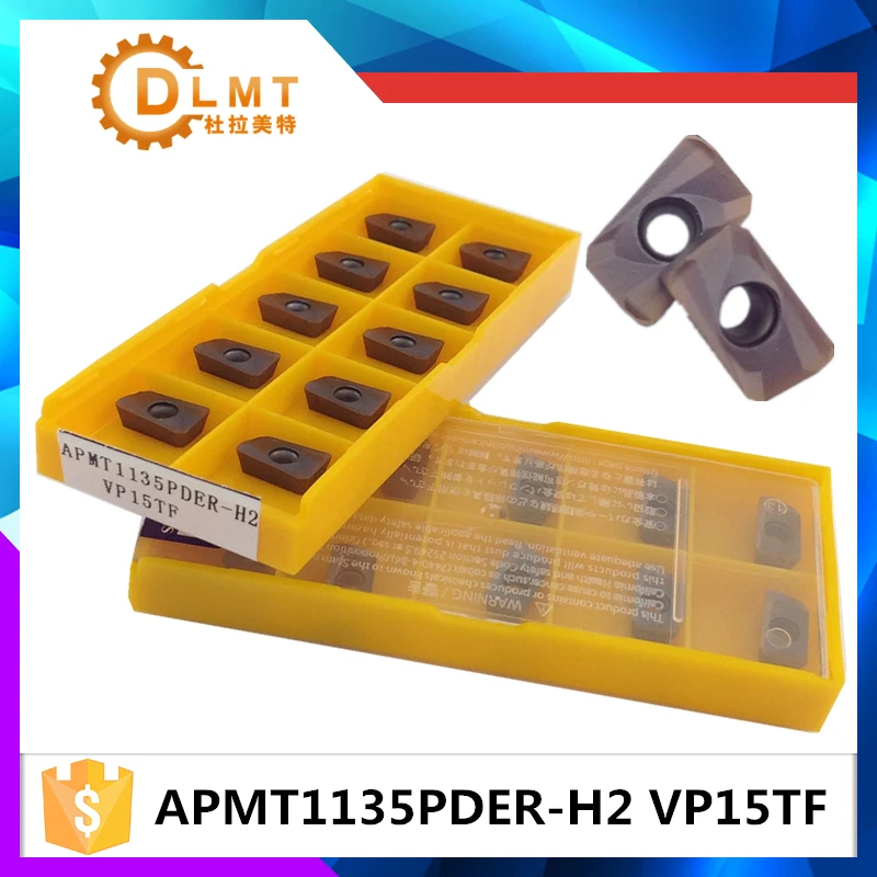 Вставки APMT1135PDER M2 VP15TF твердосплавные фрезерные для стали/чугуна грубая