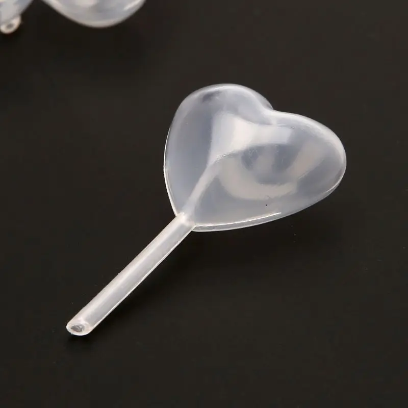 50 шт. пластик капельницы сердце Squeeze капельница пластиковые пипетки кекс инжектор смолы ювелирные изделия инструмент