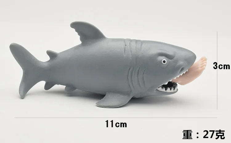 1 шт., игрушки-приколы с плюшевой ногой, креативная новинка, декомпрессионная сжимаемая игрушка, есть людей, мягкая антистрессовая забавная акула