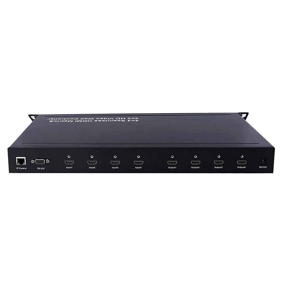 PUZHIJIE PZJ SMX44 2x2 видеостена 4x4 бесшовный HDMI матричный коммутатор процессор 1080P HD