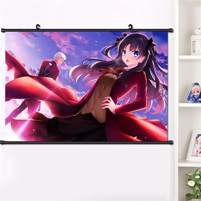 Японское аниме Fate/stay night tohsaka Rin сексуальный косплей стены прокрутки Фреска плакат настенный висящий плакат Otaku домашний декор сбор 40*60 см - Цвет: S