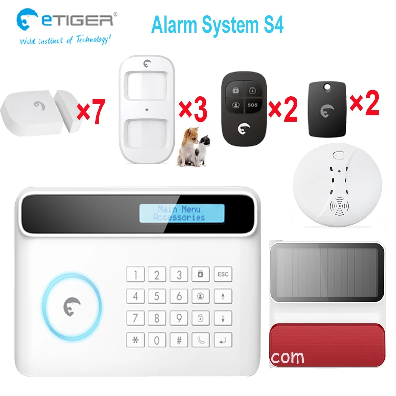 Как Chuango G5 B11 сигнализация etiger S4 набор солнечной энергии Стробоскопическая сирена