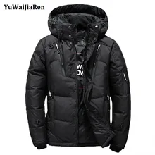 YuWaiJiaRen новое поступление высокое качество теплые мужские Куртки ветрозащитные повседневные пальто мужские зимние парки
