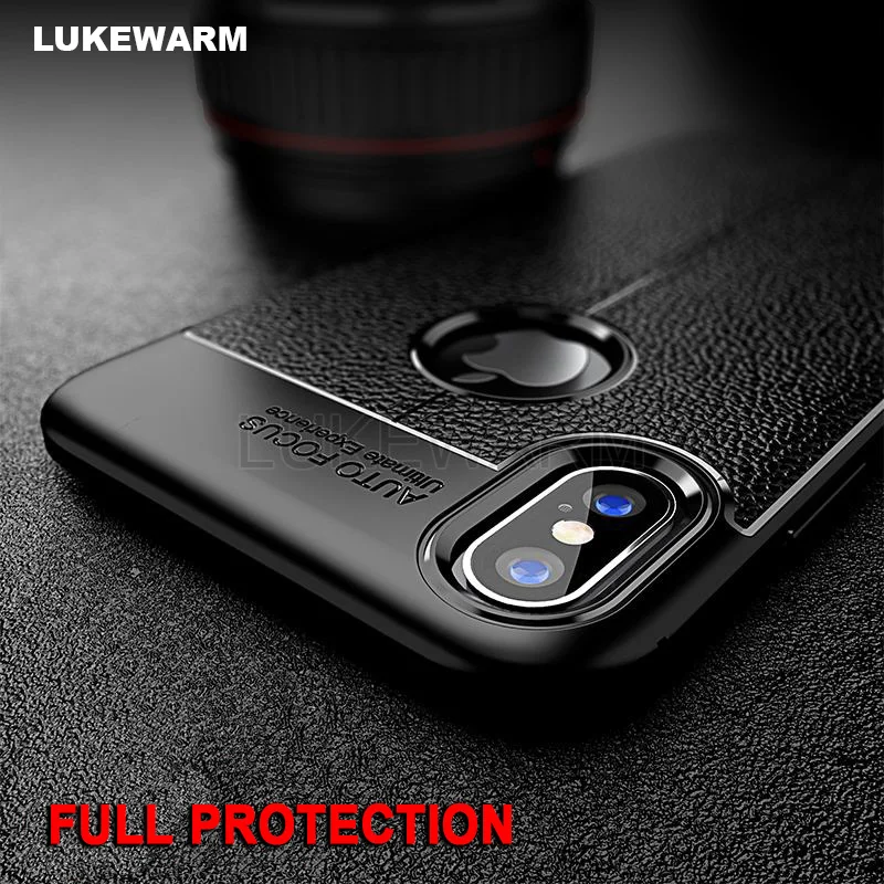 Best phone Case For iPhone SE 5 5S 8 7 6S 6 S Plus Shockproof Armor soft tpu case For iphone 6s XR XS Max X Leather Carbon Fiber case