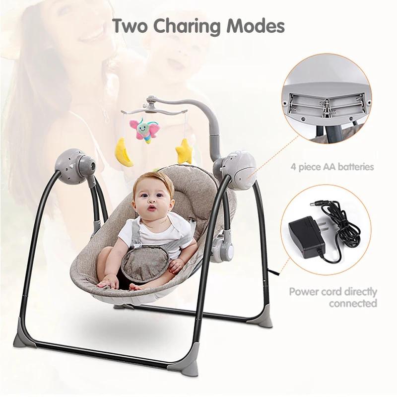 Детское кресло качалка IMBABY электрическая детская колыбель с дистанционным