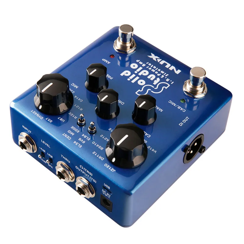 NUX Solid Studio IR & Power Amp симулятор встроенный микрофон для шкафа положение с 3 трубками