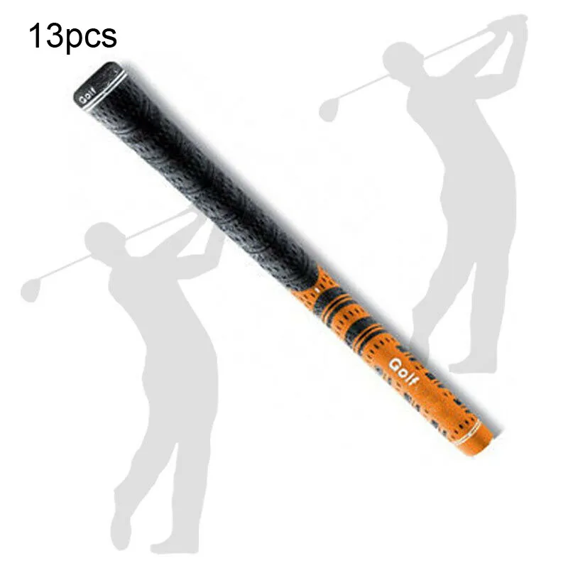 13pcs orange 1 шт./13 шт. клюшки для гольфа углеродная нить шнур утюги для гольфа ручки для клюшек десять лет Многокомпонентный шнур Стандартный Прямая - Цвет: 13pcs orange