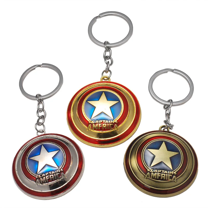 

Avengers Captain America Shield Car Keychain Mrs. Ms. Bags Hanging Gifts