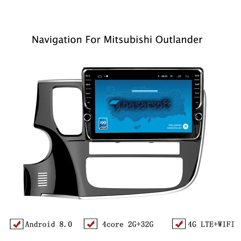 10 1 &quotAndroid 6 0/8 Автомобильная dvd-навигационная система для Mitsubishi Outlander 2013-2018