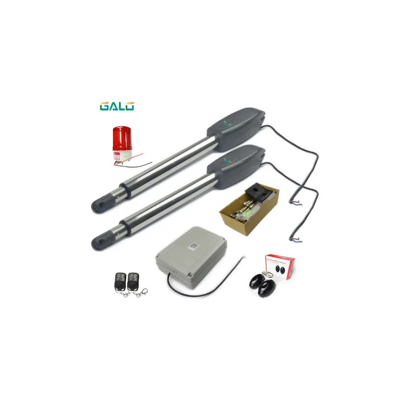 

Automatic dual barrier swing arm boom gate motor opener Linear actuator engine kit with remote control